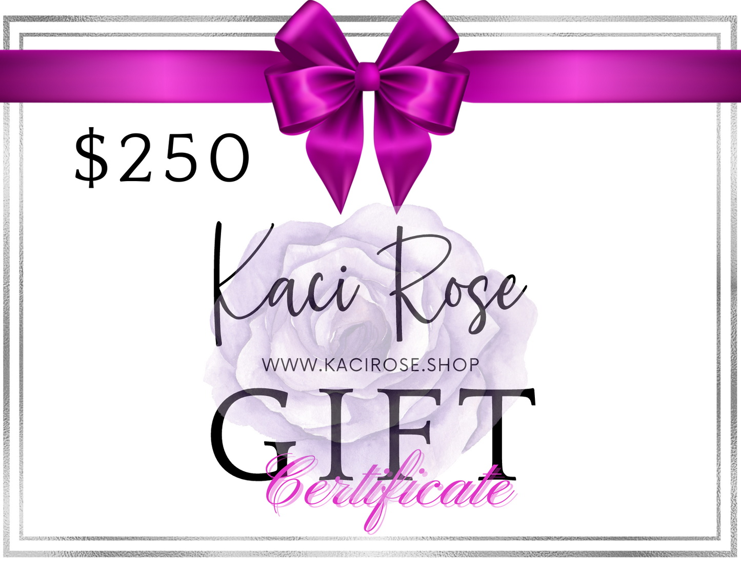 Kaci Rose Books eGift Card