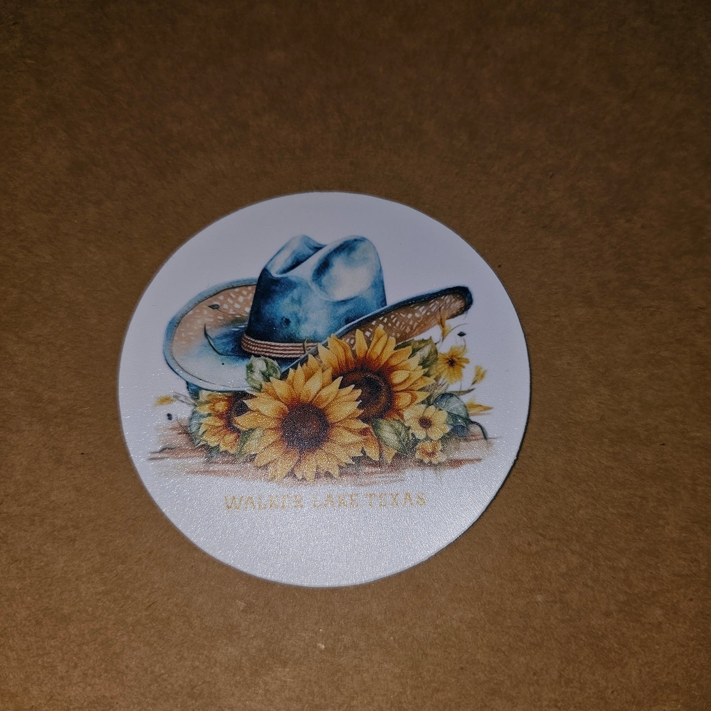 Cowboy Romance Round Sticker Kaci M Rose