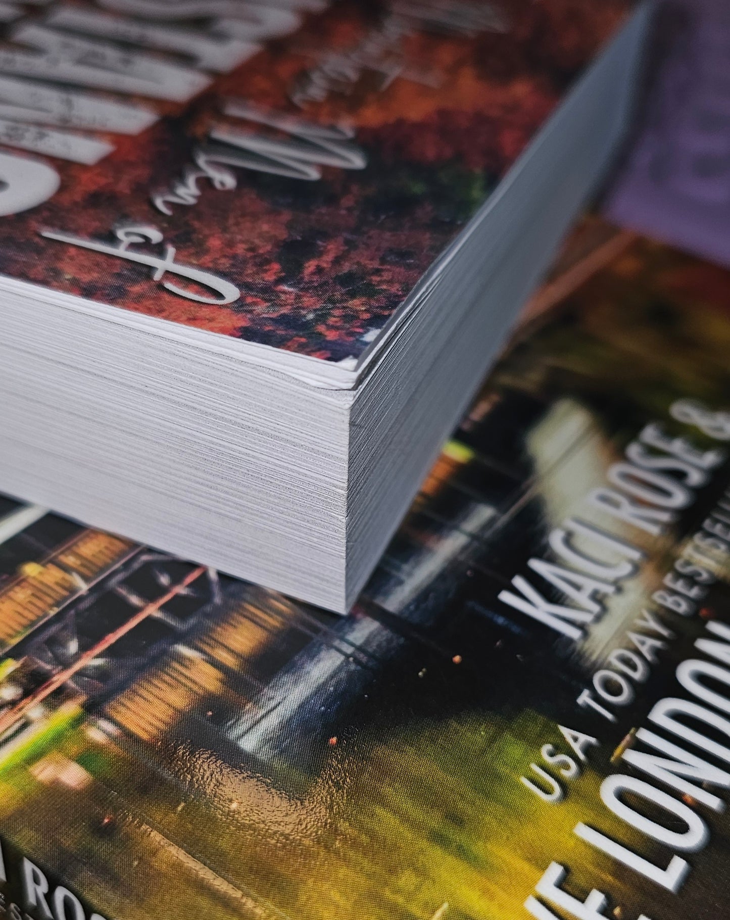 Damaged Book Close Up View