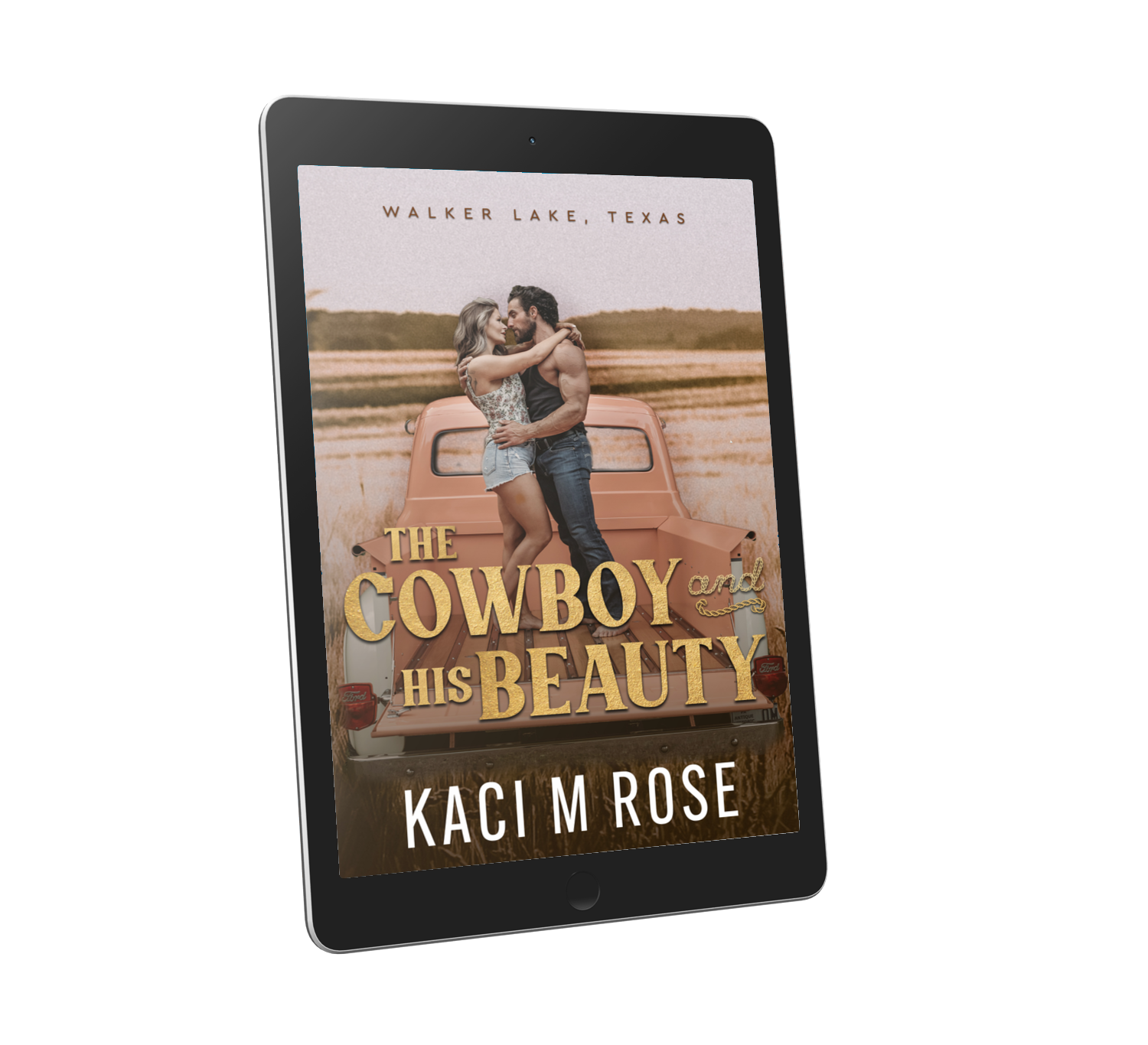 The Cowboy and His Beauty Tilted Tablet
